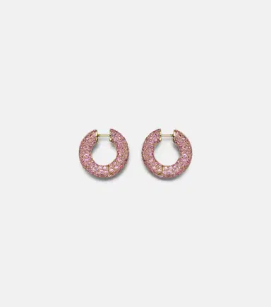 Octavia Elizabeth Blossom Bubble 18kt gold hoop earrings with sapphires | Thumbnail 2