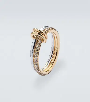 Spinelli Kilcollin Virgo Petite 18kt gold and sterling silver ring with diamonds | Thumbnail 3 Spinelli Kilcollin Virgo Petite 18kt gold and sterling silver ring with diamonds | Thumbnail 3