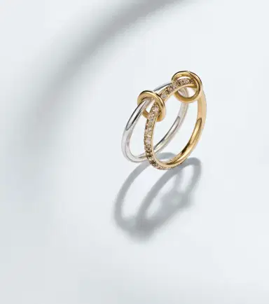 Spinelli Kilcollin Virgo Petite 18kt gold and sterling silver ring with diamonds | Thumbnail 4 Spinelli Kilcollin Virgo Petite 18kt gold and sterling silver ring with diamonds | Thumbnail 4