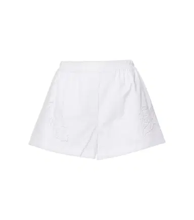 Versace Sangallo embroidered cotton poplin shorts | Thumbnail 1