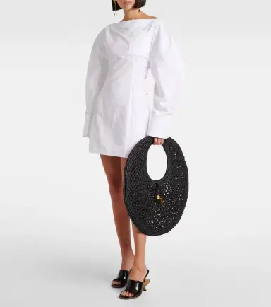 Jacquemus Spiaggia raffia shoulder bag | Thumbnail 4
