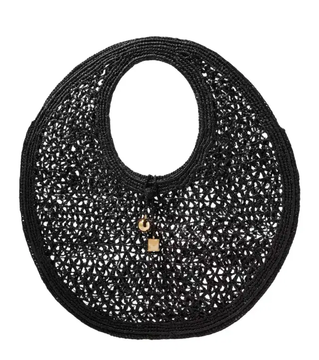 Spiaggia raffia shoulder bag