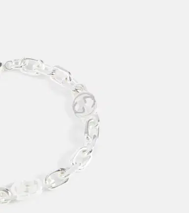 Gucci Interlocking G sterling silver bracelet | Thumbnail 3