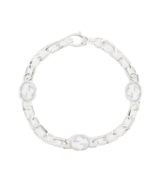 Gucci Interlocking G sterling silver bracelet
