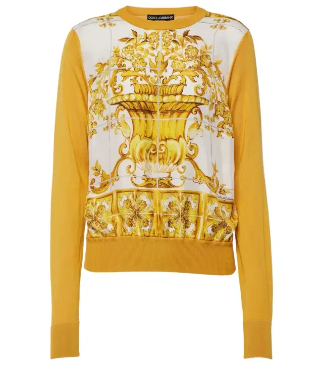 Dolce & Gabbana Majolica silk sweater