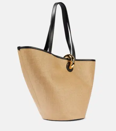 Jacquemus Le Bambola leather-trimmed basket bag | Thumbnail 2