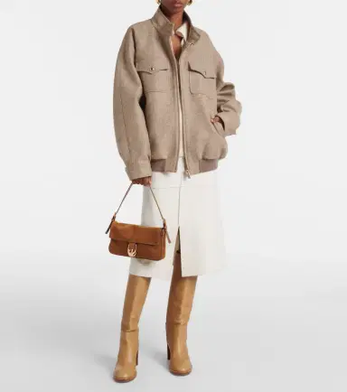 Staud Harlow suede shoulder bag | Thumbnail 4