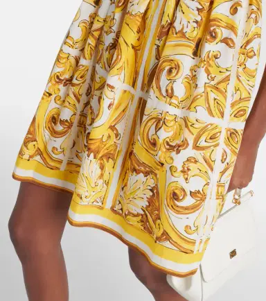 Dolce & Gabbana Majolica cotton poplin minidress | Thumbnail 5