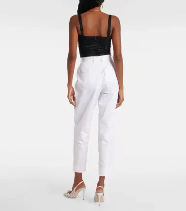 Dolce & Gabbana High-rise cotton straight pants | Thumbnail 3 Dolce & Gabbana High-rise cotton straight pants | Thumbnail 3
