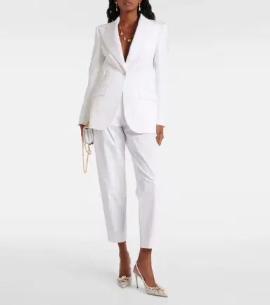 Dolce & Gabbana High-rise cotton straight pants | Thumbnail 4 Dolce & Gabbana High-rise cotton straight pants | Thumbnail 4