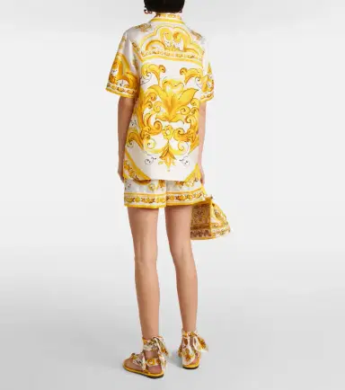 Dolce & Gabbana Majolica silk twill shirt | Thumbnail 3 Dolce & Gabbana Majolica silk twill shirt | Thumbnail 3