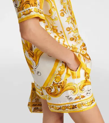 Dolce & Gabbana Majolica silk twill shirt | Thumbnail 4 Dolce & Gabbana Majolica silk twill shirt | Thumbnail 4