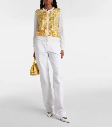 Dolce & Gabbana Majolica silk twill cardigan | Thumbnail 2