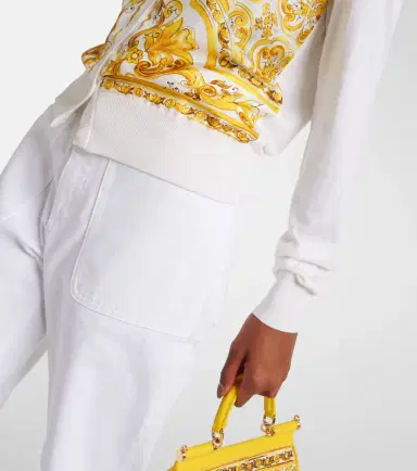 Dolce & Gabbana Majolica silk twill cardigan | Thumbnail 3