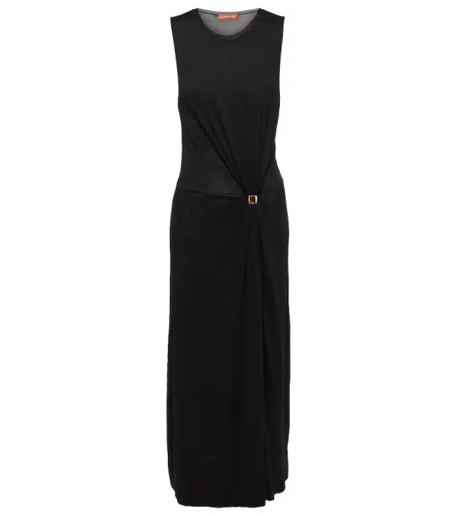Altuzarra Saralien gathered jersey midi dress