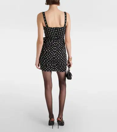 Dolce & Gabbana Polka-dot cotton-blend minidress | Thumbnail 2