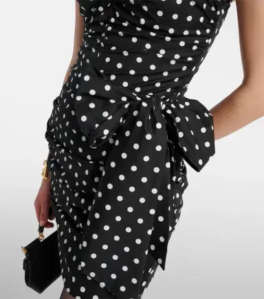 Dolce & Gabbana Polka-dot cotton-blend minidress | Thumbnail 4