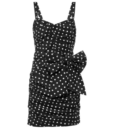 Dolce & Gabbana Polka-dot cotton-blend minidress | Thumbnail 1