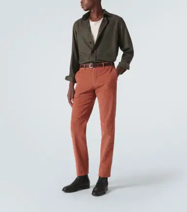 Slowear Cotton corduroy straight pants | Thumbnail 3