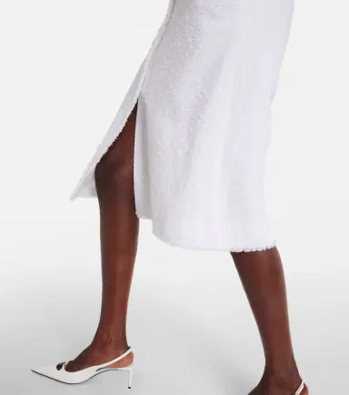 Dolce & Gabbana Cotton-blend tweed shirt midi dress | Thumbnail 6