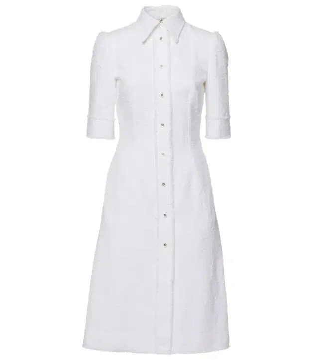 Dolce & Gabbana Cotton-blend tweed shirt midi dress