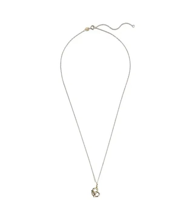 Salt To My Pretzel 10kt gold necklace with diamonds