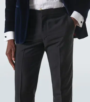 Rubinacci Modluca wool tuxedo pants | Thumbnail 2 Rubinacci Modluca wool tuxedo pants | Thumbnail 2