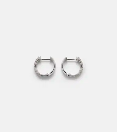 STONE AND STRAND 14kt white gold earrings with diamonds | Thumbnail 2 STONE AND STRAND 14kt white gold earrings with diamonds | Thumbnail 2