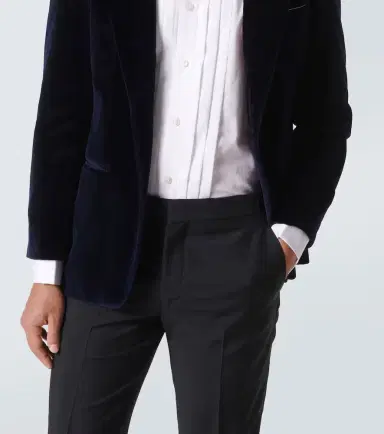 Rubinacci Pleated cotton tuxedo shirt | Thumbnail 7