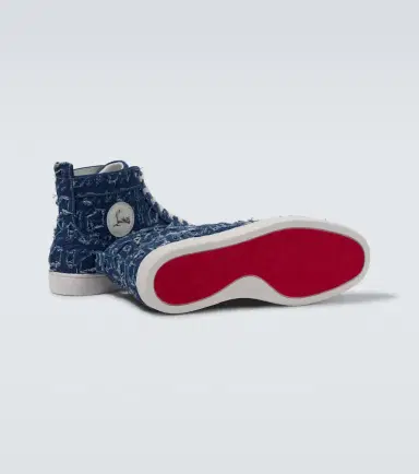 Christian Louboutin Louis denim high-top sneakers | Thumbnail 4 Christian Louboutin Louis denim high-top sneakers | Thumbnail 4