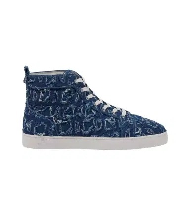Christian Louboutin Louis denim high-top sneakers | Thumbnail 1 Christian Louboutin Louis denim high-top sneakers | Thumbnail 1