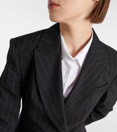 Brunello Cucinelli Pinstripe wool and cotton blazer | Thumbnail 5