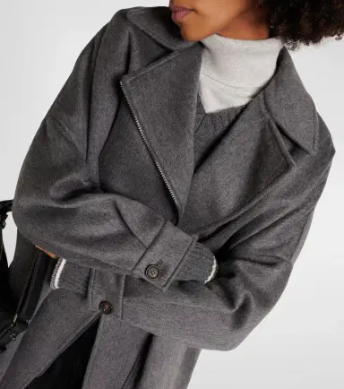 Brunello Cucinelli Oversized cashmere car coat | Thumbnail 2