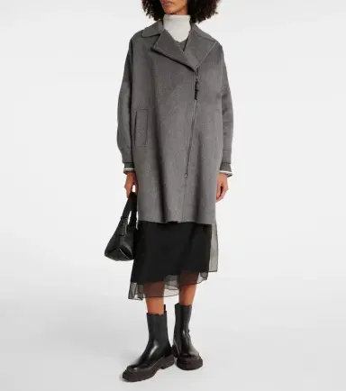 Brunello Cucinelli Oversized cashmere car coat | Thumbnail 5