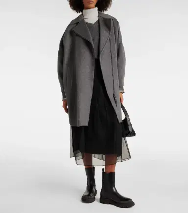 Brunello Cucinelli Oversized cashmere car coat | Thumbnail 6