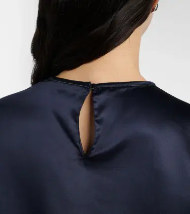 Brunello Cucinelli Silk-blend T-shirt | Thumbnail 5