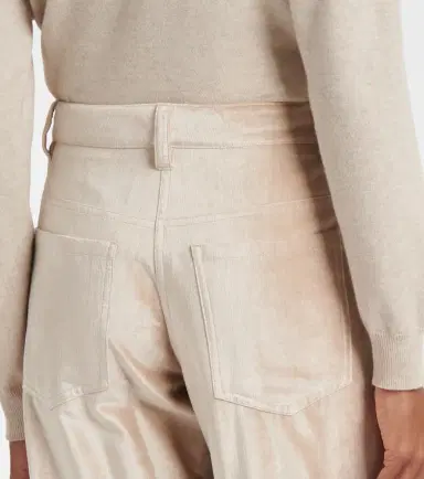 Brunello Cucinelli Cotton-blend wide-leg pants | Thumbnail 3