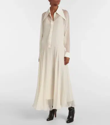 Chloe Chloé Silk chiffon shirt dress | Thumbnail 2