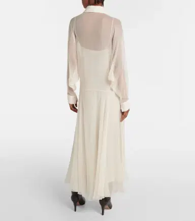 Chloe Chloé Silk chiffon shirt dress | Thumbnail 3