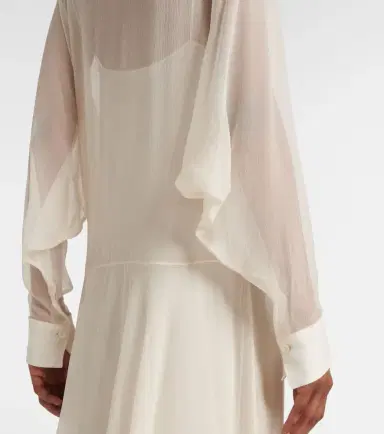 Chloe Chloé Silk chiffon shirt dress | Thumbnail 4