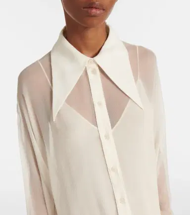 Chloe Chloé Silk chiffon shirt dress | Thumbnail 5