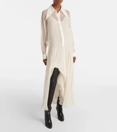 Chloe Chloé Silk chiffon shirt dress | Thumbnail 7