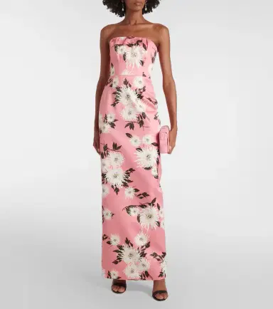 Emilia Wickstead Emine floral taffeta faille gown | Thumbnail 2