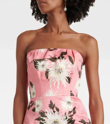 Emilia Wickstead Emine floral taffeta faille gown | Thumbnail 4