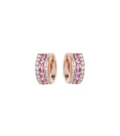 Anita Ko Lola 18kt rose gold hoop earrings with diamonds and sapphires | Thumbnail 1 Anita Ko Lola 18kt rose gold hoop earrings with diamonds and sapphires | Thumbnail 1