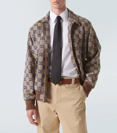 Gucci GG silk twill tie | Thumbnail 3