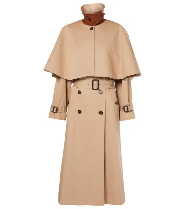 Chloe Chloé Caped cotton gabardine trench coat