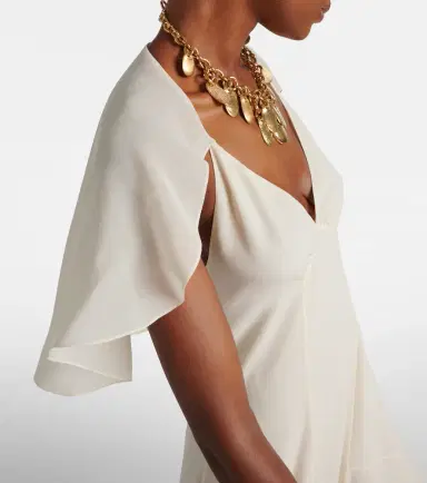 Chloe Chloé Silk chiffon midi dress | Thumbnail 4