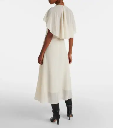 Chloe Chloé Silk chiffon midi dress | Thumbnail 7
