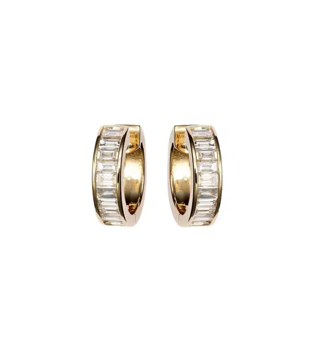 Hannah 18kt gold earrings with diamonds